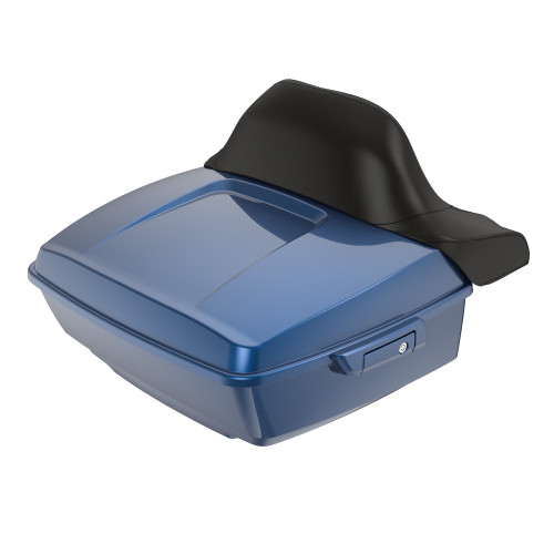 Dark Blue Pearl King Tour Pack Pad Luggage Trunk For '97-'23 Harley Touring