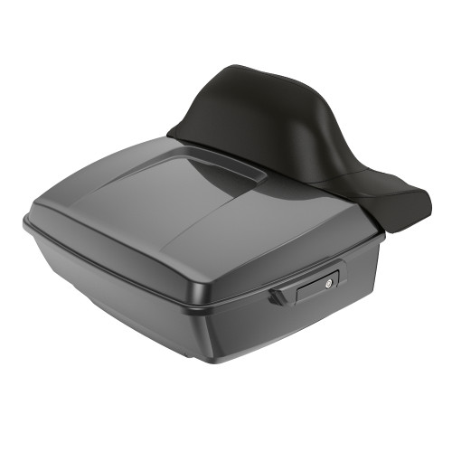 Gray Haze King Tour Pack Pad Luggage Trunk For '97-'23 Harley Touring