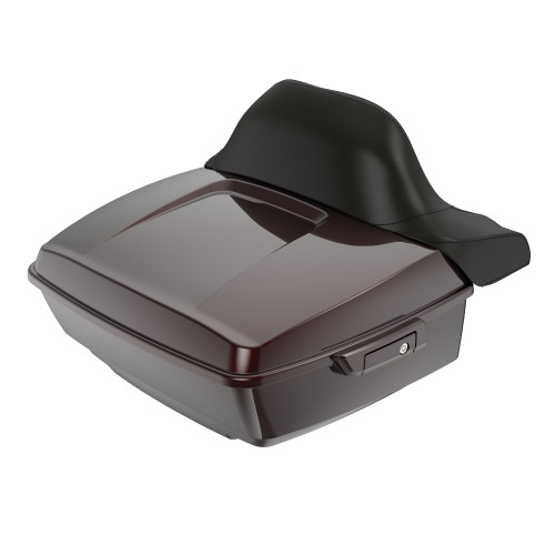 Midnight Crimson King Tour Pack Pad Luggage Trunk For '97-'23 Harley Touring