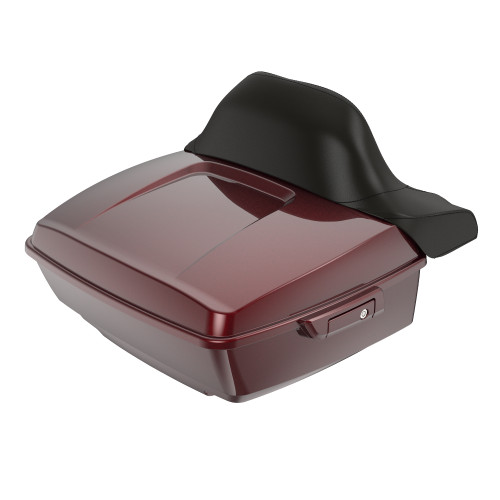 Mysterious Red Sunglo King Tour Pack Pad Luggage Trunk For '97-'23 Harley Touring