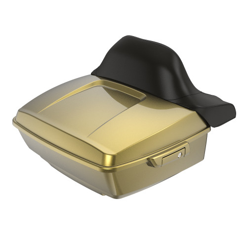 Olive Gold King Tour Pack Pad Luggage Trunk For '97-'23 Harley Touring