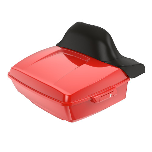 Performance Orange King Tour Pack Pad Luggage Trunk For '97-'23 Harley Touring