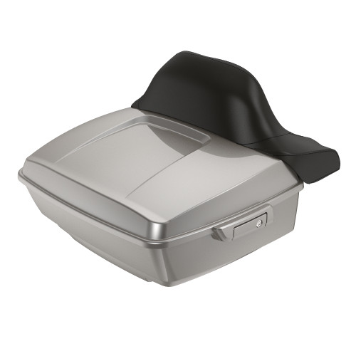Pewter Pearl King Tour Pack Pad Luggage Trunk For '97-'23 Harley Touring