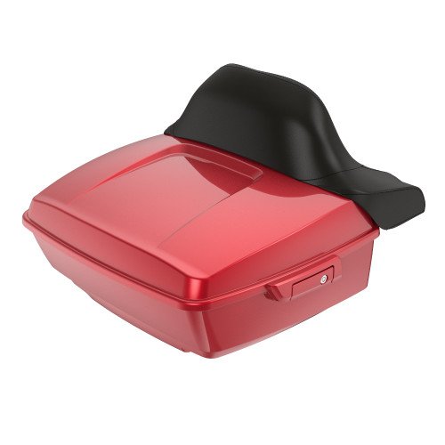 Wicked Red King Tour Pack Pad Luggage Trunk For '97-'23 Harley Touring