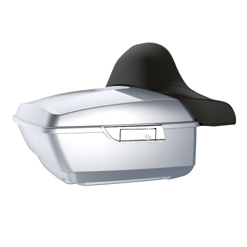 Atlas Silver Metallic RUSHMORE KING TOUR PACK PAD FOR '97-'22 HARLEY TOURING / SOFTAIL