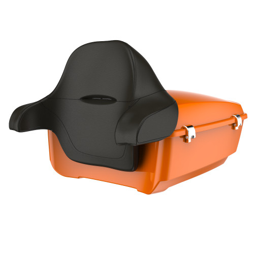Baja Orange RUSHMORE KING TOUR PACK PAD FOR '97-'22 HARLEY TOURING / SOFTAIL