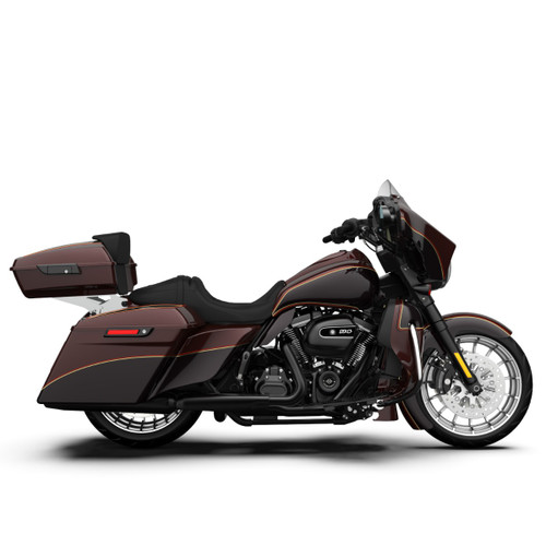 Mysterious Red Sunglo and Blackened Cayenne Rushmore Lower Vented Fairings for 2014+ Harley Davidson Touring