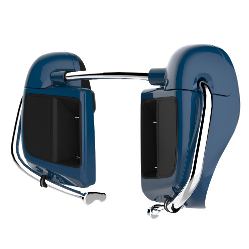 Advanblack Reef Blue Rushmore Lower Vented Fairings for 2014+ Harley Davidson Touring