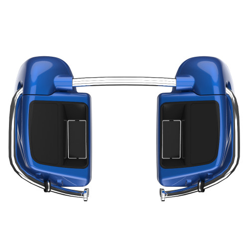 Advanblack Superior Blue Rushmore Lower Vented Fairings for 2014+ Harley Davidson Touring