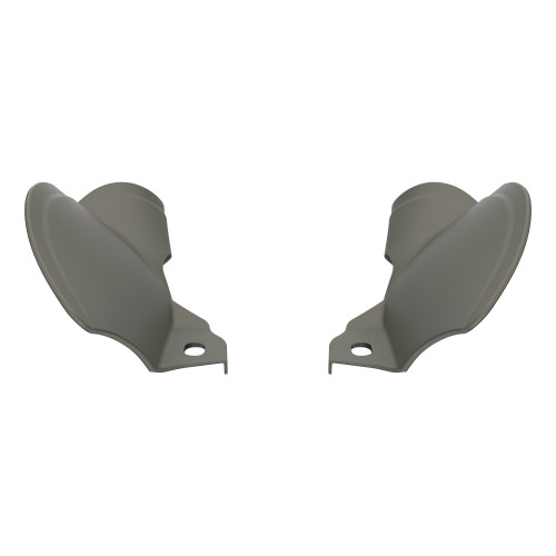 Industrial Gray Denim MID-FRAME AIR DEFLECTORS HEAT SHIELD FOR '18-'23 HARLEY SOFTAIL