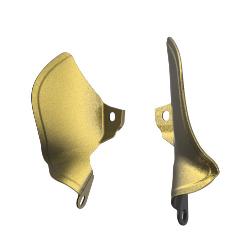 Olive Gold MID-FRAME AIR DEFLECTORS HEAT SHIELD FOR '18-'23 HARLEY SOFTAIL