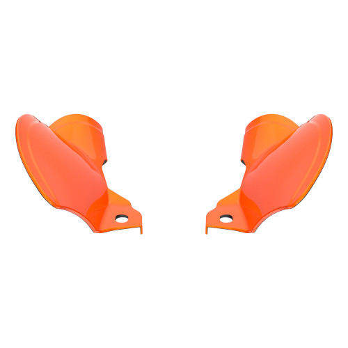 Wicked Orange Pearl MID-FRAME AIR DEFLECTORS HEAT SHIELD FOR '18-'23 HARLEY SOFTAIL