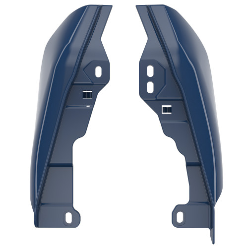Advanblack Billiard Blue Mid-Frame Air Deflectors heat shield For 2017+ Harley Davidson Street Road Electra Glide