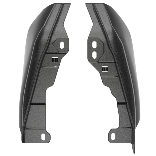 Advanblack Black Pearl Mid-Frame Air Deflectors heat shield For 09-16 Harley Davidson Street Road Electra Glide