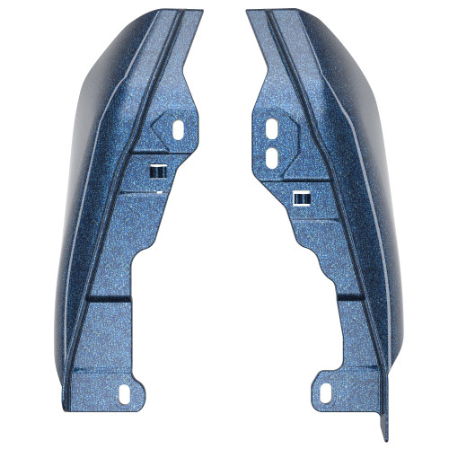 Advanblack Cosmic Blue Pearl Mid-Frame Air Deflectors heat shield For 09-16 Harley Davidson Street Road Electra Glide
