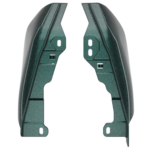 Advanblack Deep Jade Pearl Mid-Frame Air Deflectors heat shield For 2009-2016 Harley Davidson Street Road Electra Glide