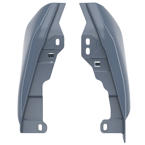 Advanblack Gunship Gray Mid-Frame Air Deflectors heat shield For 2017+ Harley Davidson Touring