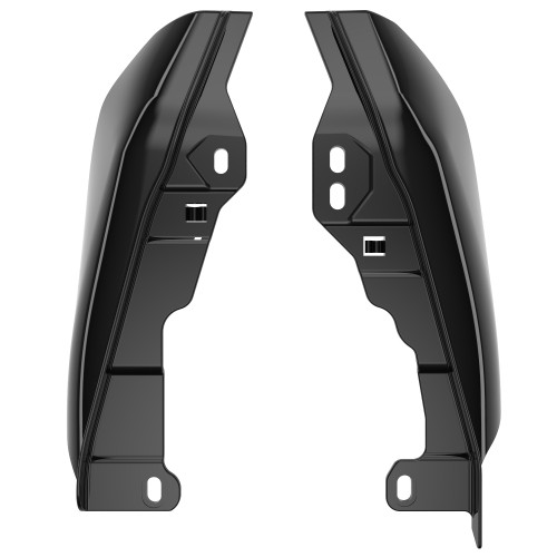 Advanblack Vivid Black Mid-Frame Air Deflectors heat shield For 2017+ Harley Davidson Touring