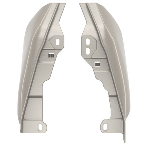 Advanblack White Sand Pearl Mid-Frame Air Deflectors heat shield For 2017+ Harley Davidson Touring