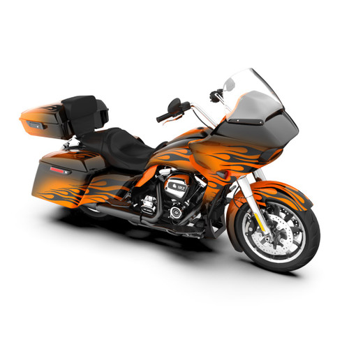 Baja Orange Fade FULL BODY COLOR SWAP BUNDLE FOR HARLEY DAVIDSON 2015+  Road Glide