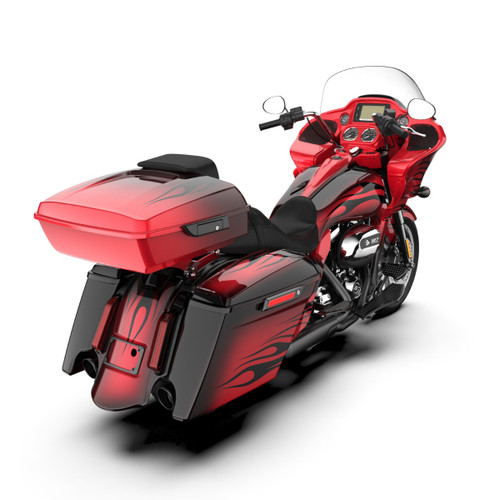 Redline Red Fade FULL BODY COLOR SWAP BUNDLE FOR HARLEY DAVIDSON 2015+  Road Glide