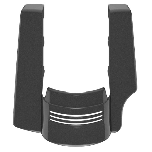 AdvanBlack Single Cutout Black Quartz Stretched Rear Fender Extension For 2014+ Harley Davidson Touring Models