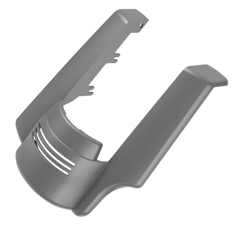 AdvanBlack Single Cutout Charcoal Denim Stretched Rear Fender Extension For 2014+ Harley Davidson Touring Models