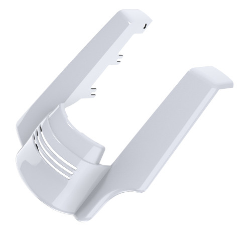 AdvanBlack Single Cutout Crushed Ice Pearl Stretched Rear Fender Extension For 2014+ Harley Davidson Touring Models