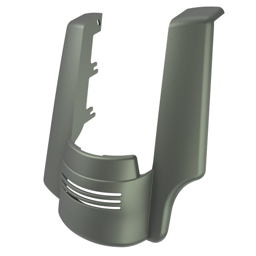 Advanblack Single Cutout Deadwood Green Denim Stretched Rear Fender Extension For 2014+ Harley Davidson Touring Models