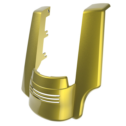 Advanblack Single Cutout  Eagle Eye Yellow Stretched Rear Fender Extension For 2014+ Harley Davidson Touring Models