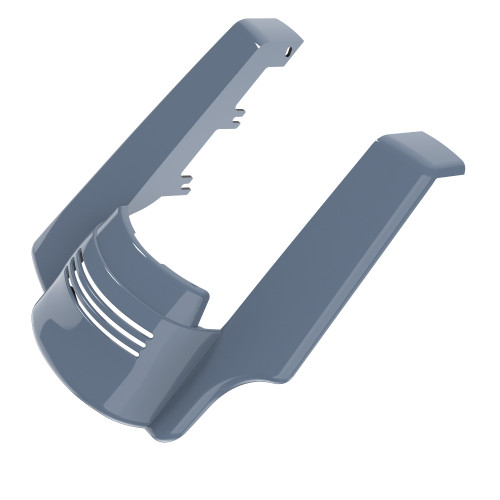 Advanblack Single Cutout Gunship Gray Stretched Rear Fender Extension For 2014+ Harley Davidson Touring Models