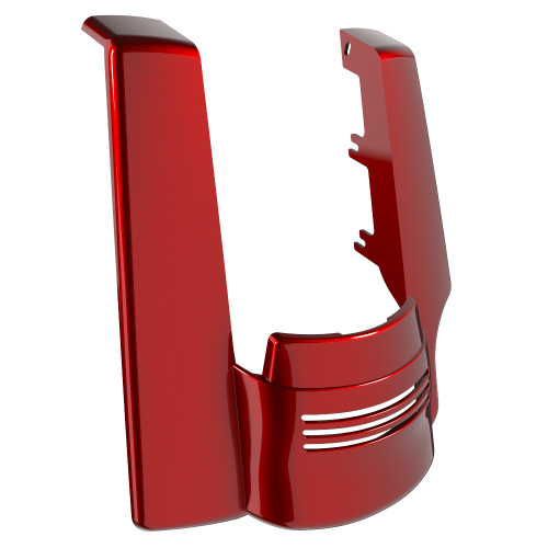 Advanblack Single Cutout Heirloom Red Fade Stretched Rear Fender Extension For 2014+ Harley Davidson Touring Models