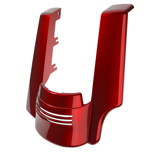 Advanblack Single Cutout Heirloom Red Fade Stretched Rear Fender Extension For 2014+ Harley Davidson Touring Models