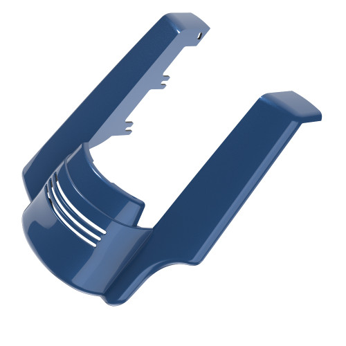 AdvanBlack Single Cutout Legend Blue Stretched Rear Fender Extension For 2018+ Harley Davidson Touring Models