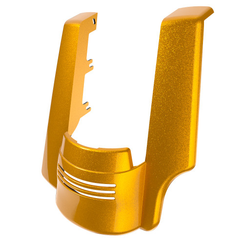 Advanblack Single Cutout Prospect Gold Stretched Rear Fender Extension For 2014+ Harley Davidson Touring Models