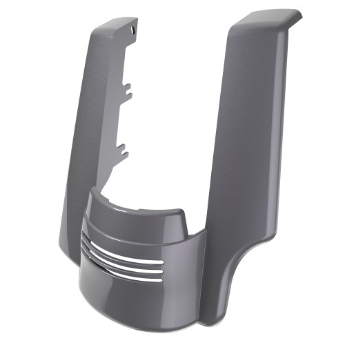 Advanblack Single Cutout Smoke Gray Stretched Rear Fender Extension For 2014+ Harley Davidson Touring Models