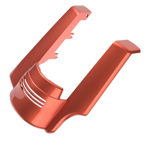 AdvanBlack Single Cutout Sedona Orange Stretched Rear Fender Extension For 2014+ Harley Davidson Touring Models