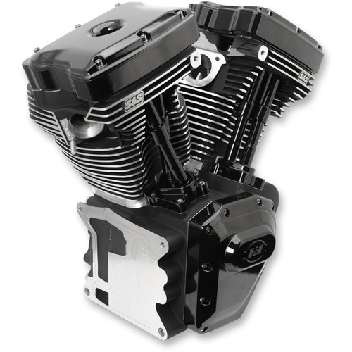 S&S Cycle #310-0830A - T111 Long Block Engine - Black - Touring | Dyna