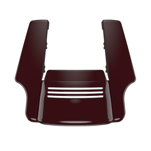 AdvanBlack  Dual Cutout Billiard Burgundy Stretched Rear Fender Extension For 2014+ Harley Davidson Touring Models