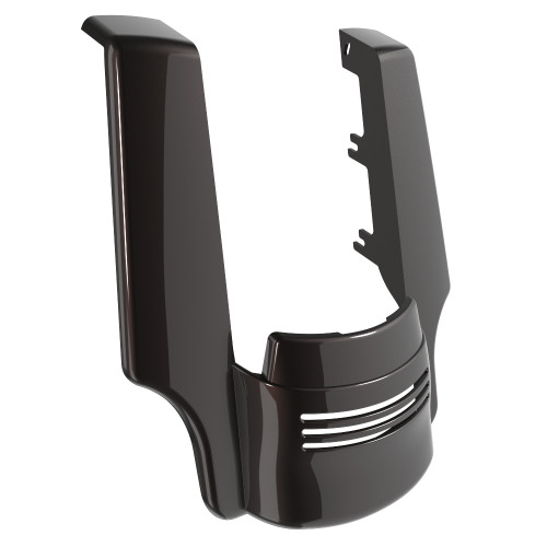 Advanblack Dual Cutout Black Jack Metallic Stretched Rear Fender Extension For 2014+ Harley Davidson Touring Models