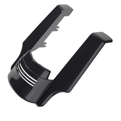 Advanblack Dual Cutout Black Pearl Stretched Rear Fender Extension For 2014+ Harley Davidson Touring