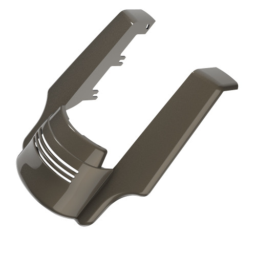 Advanblack Dual Cutout Dark Alloy Stretched Rear Fender Extension For 2014+ Harley Davidson Touring