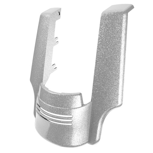 Advanblack Dual Cutout Hard Candy Shattered Flake Stretched Rear Fender Extension For 2014+ Harley Davidson Touring Models