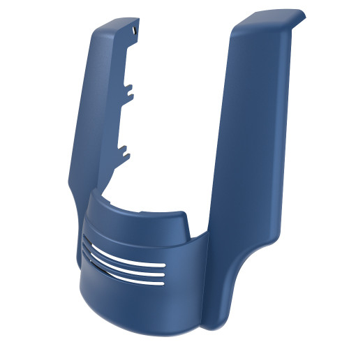 AdvanBlack Dual Cutout Legend Blue Denim Stretched Rear Fender Extension For 2018 Harley Davidson Touring Models