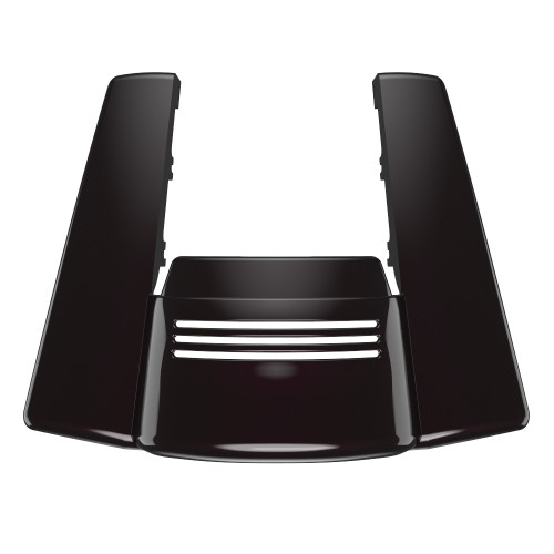 AdvanBlack No  Cutout Blackened Cayenne Stretched Rear Fender Extension For 2014+ Harley Davidson Touring Models