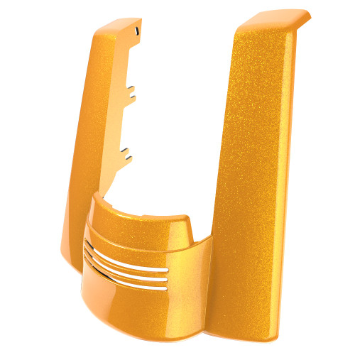 Advanblack No Cutout Chrome Yellow Pearl Stretched Rear Fender Extension For 2014+ Harley Davidson Touring Models