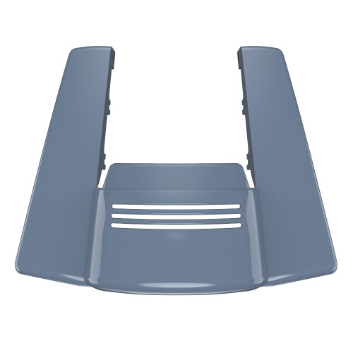 Advanblack No Cutout Gunship Gray Stretched Rear Fender Extension For 2014+ Harley Davidson Touring Models