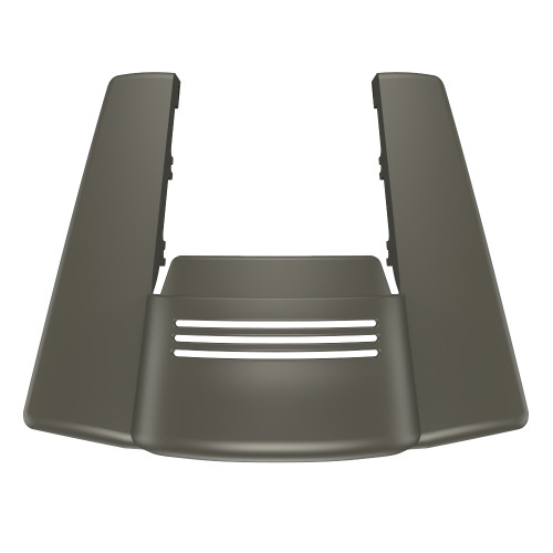 AdvanBlack No Cutout Industrial Gray Denim Stretched Rear Fender Extension For 2018 Harley Davidson Touring Models