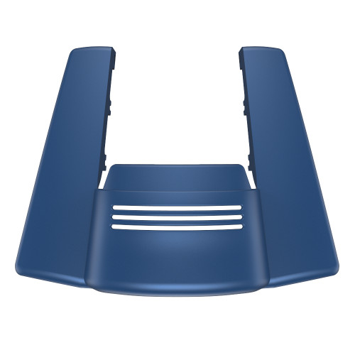 AdvanBlack No Cutout Legend Blue Denim Stretched Rear Fender Extension For 2018 Harley Davidson Touring Models