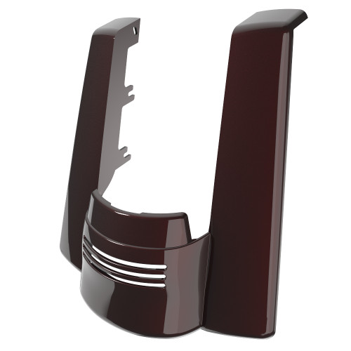 Advanblack No Cutout Midnight Crimson Stretched Rear Fender Extension For 2014+ Harley Davidson Touring Models